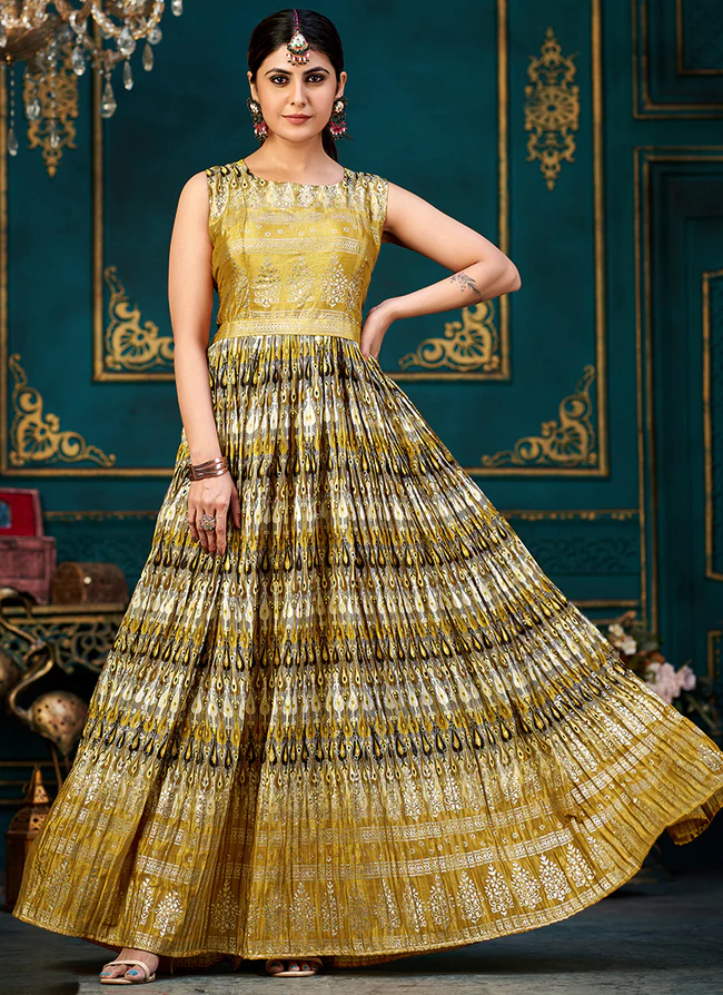 Buy online Golden Coloured Aline Dress from western wear for Women by  Showoff for 1499 at 63 off  2023 Limeroadcom
