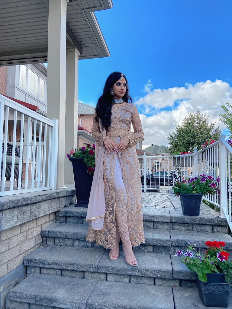 Pure Gold Fully Heavy Designer All Over Work Party/Wedding Special Lehenga + Pants Free 😱🥳