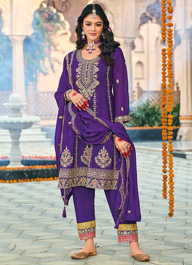 white dress to wear under graduation gown Hot Pink Size 38 Punjabi Suit main image 1