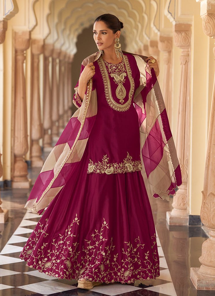 burgundy indian dress Wine Red Dress Shirt  M2 By Morvati