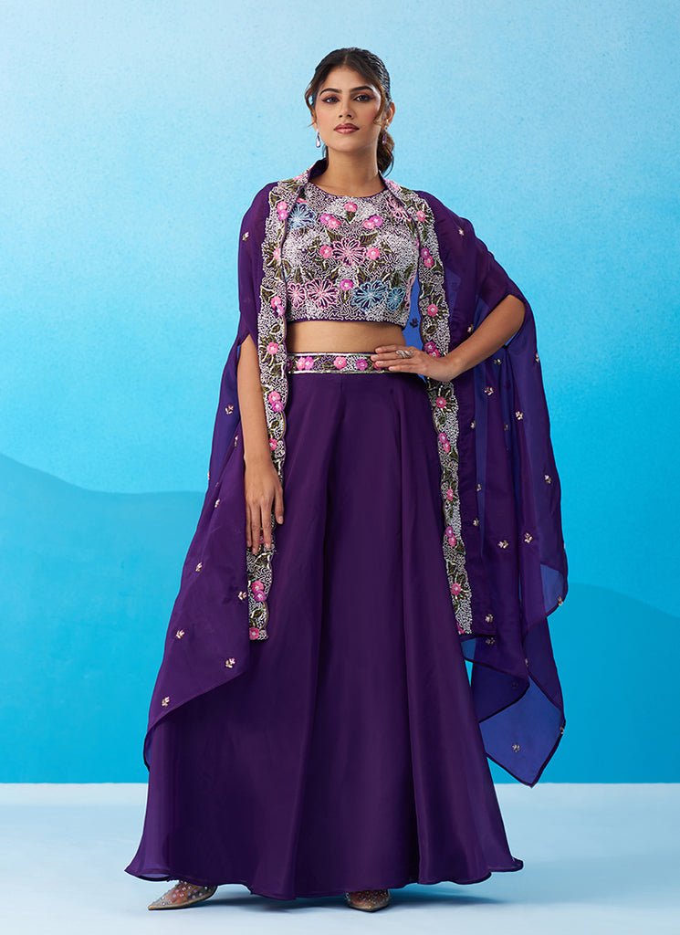formal prom dresses 3D Floral Beaded Long Prom Dress Shawl Formal Dresses Lavender Evening